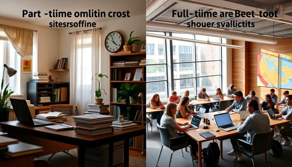 Part-time vs full-time online MBA